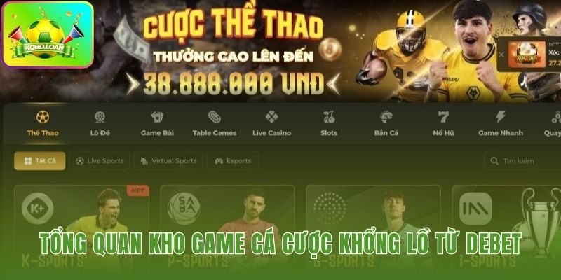 Trải nghiệm kho game đa dạng từ thể thao casino tới slots
